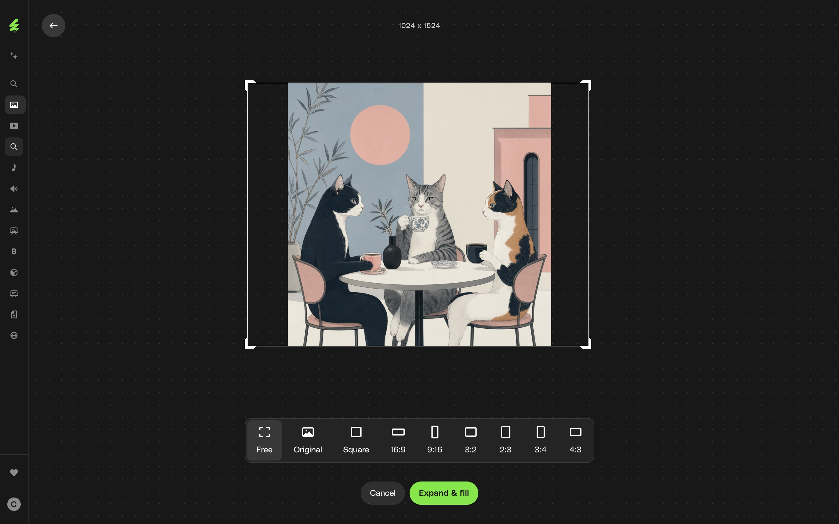 Image Edit interface